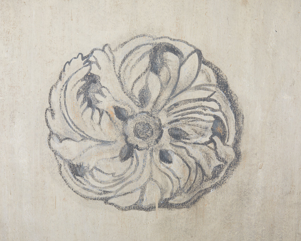 Dennis and Leen Eight Panel Screen Neoclassical Grisaille Landscape