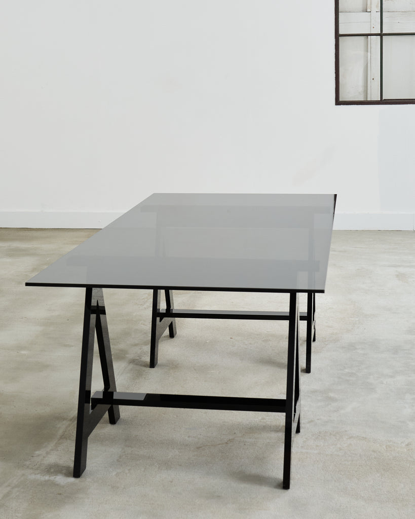 Alexandra Von Furstenberg Acrylic Blacksmith Desk Writing Table