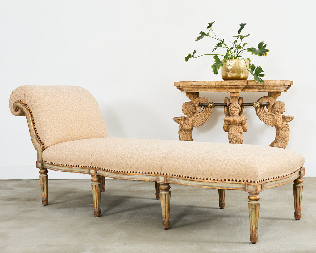 Monumental Neoclassical Style Hendrix Allardyce Chaise Longue