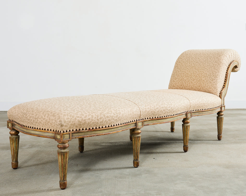 Monumental Neoclassical Style Hendrix Allardyce Chaise Longue