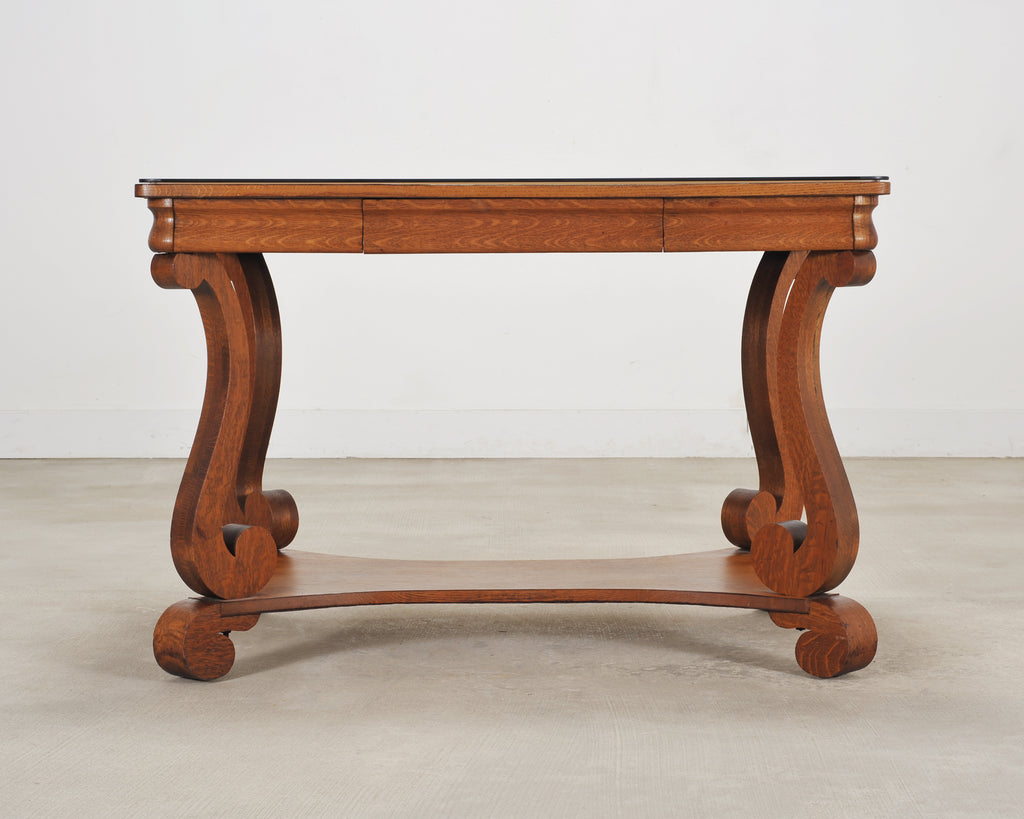American Empire Oak Library Table from "And Just Like That…"