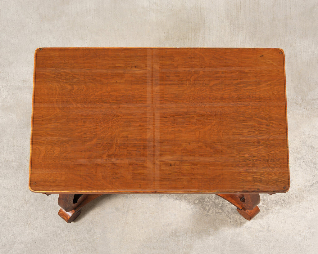 American Empire Oak Library Table from "And Just Like That…"