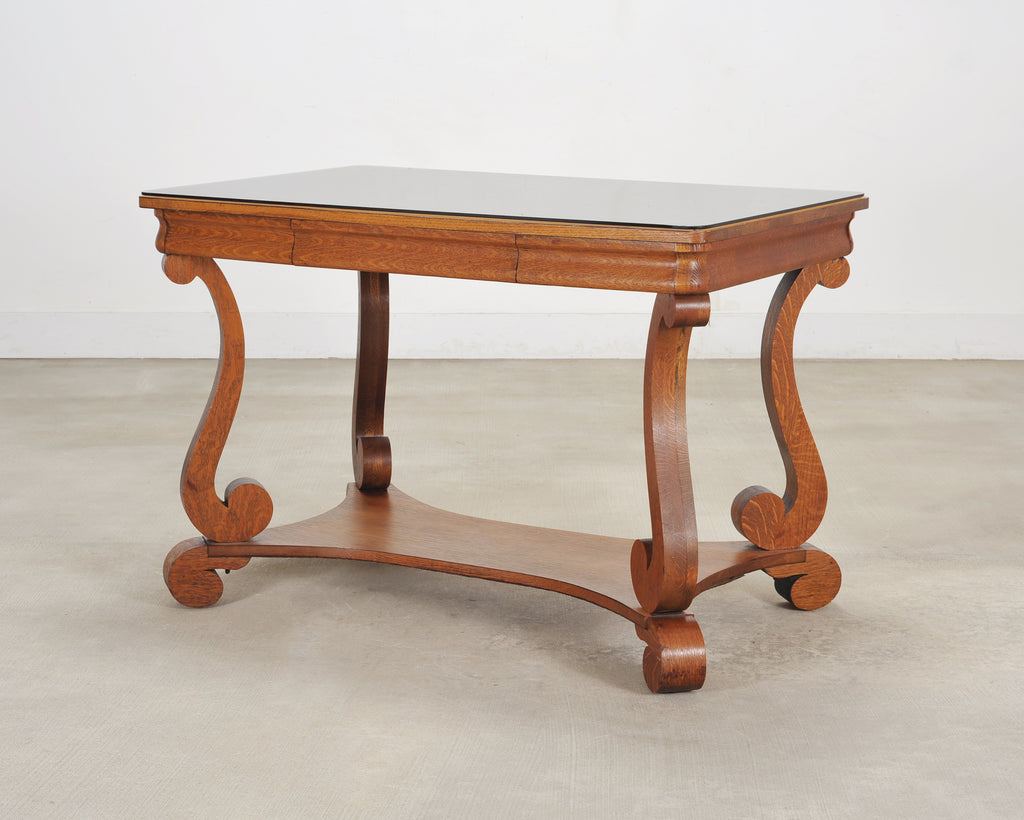 American Empire Oak Library Table from "And Just Like That…"
