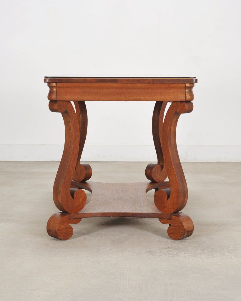 American Empire Oak Library Table from "And Just Like That…"