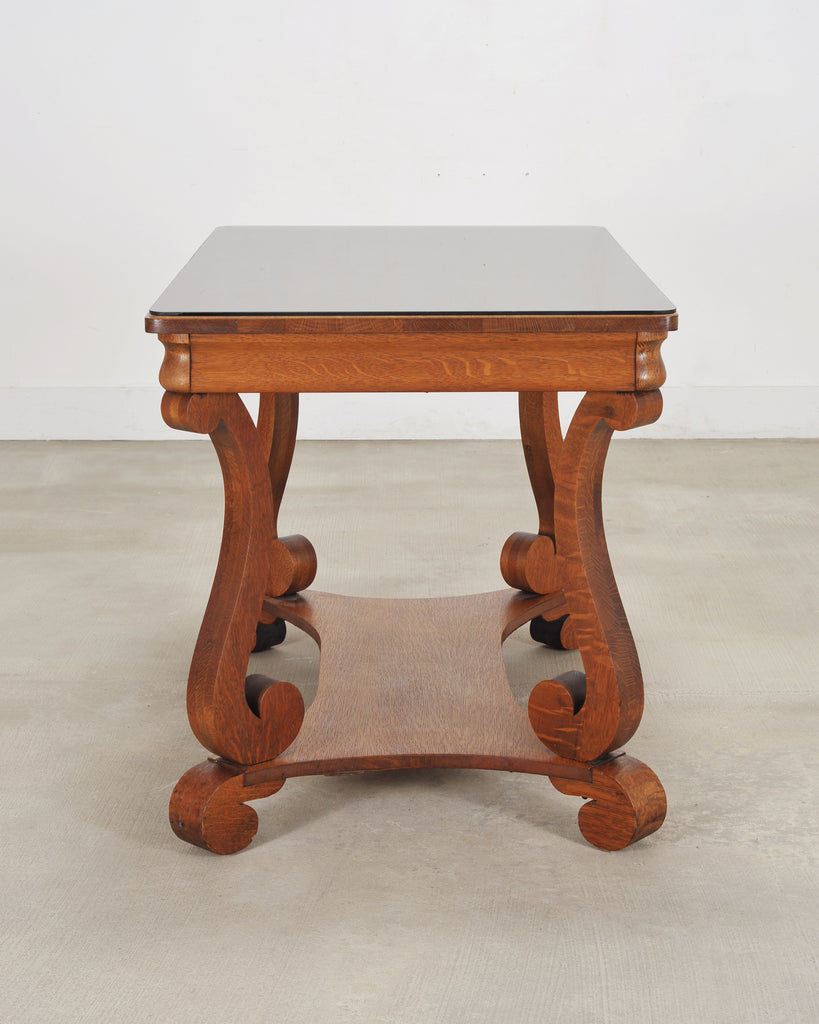 American Empire Oak Library Table from "And Just Like That…"