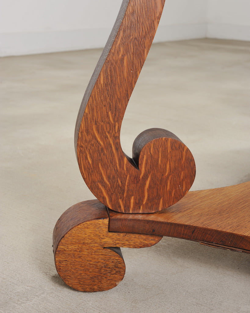 American Empire Oak Library Table from "And Just Like That…"
