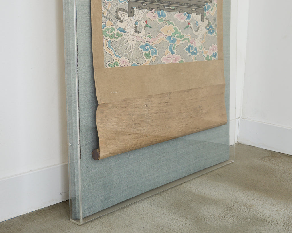 Monumental Chinese Ancestral Matriarch Scroll Portrait Painting