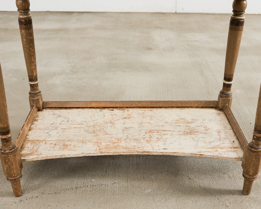 19th Century Country English Victorian Painted Washstand