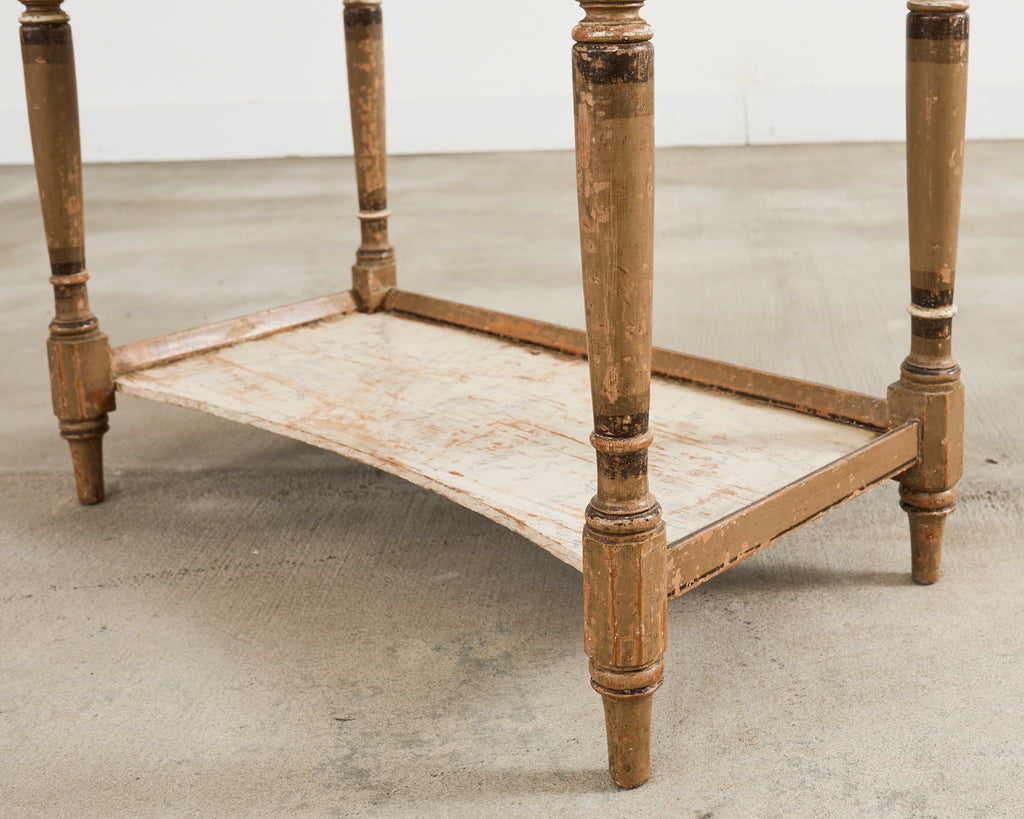 19th Century Country English Victorian Painted Washstand