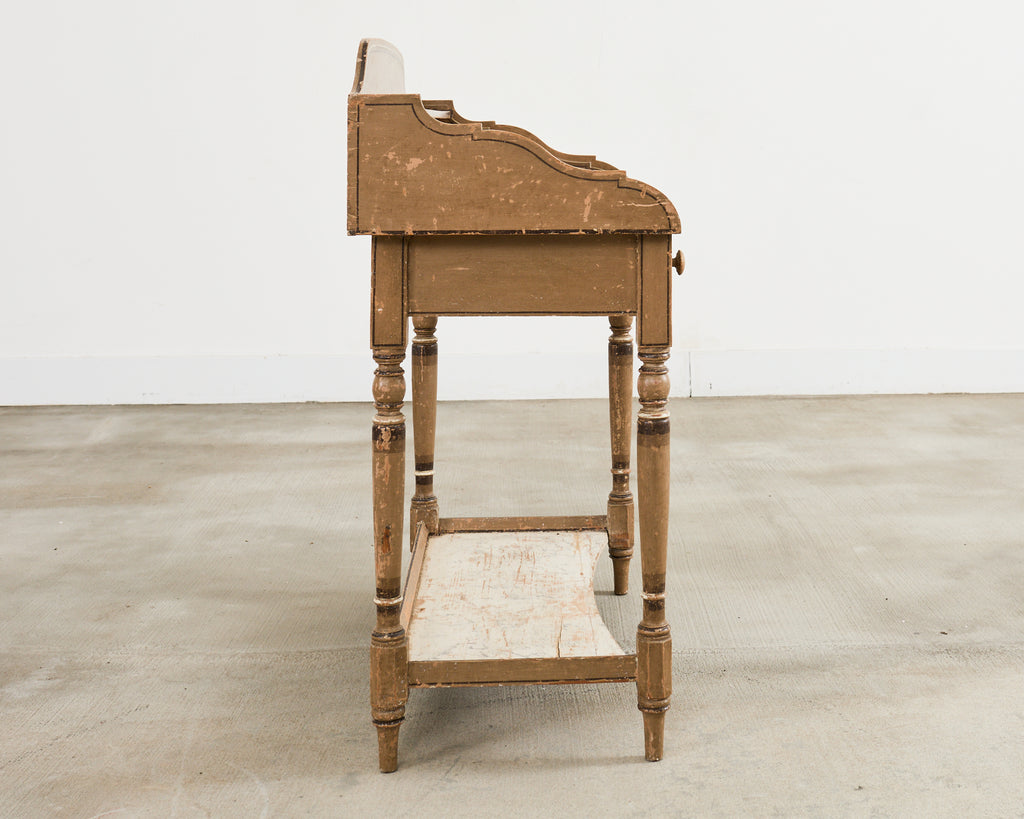 19th Century Country English Victorian Painted Washstand