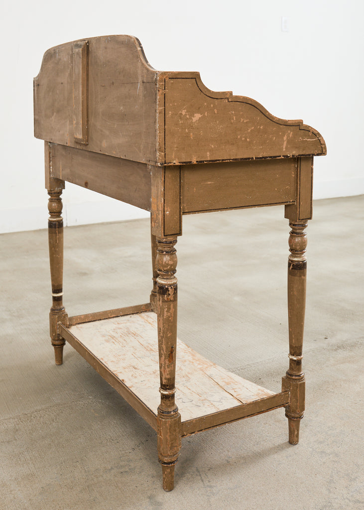 19th Century Country English Victorian Painted Washstand