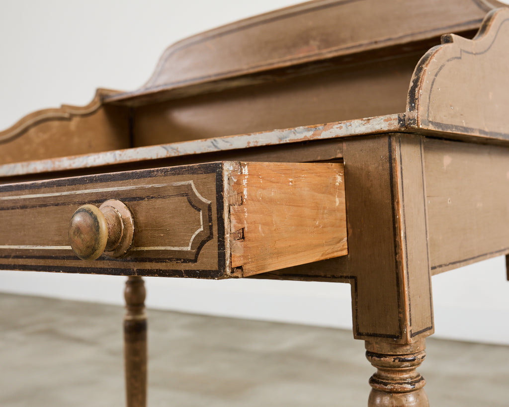19th Century Country English Victorian Painted Washstand