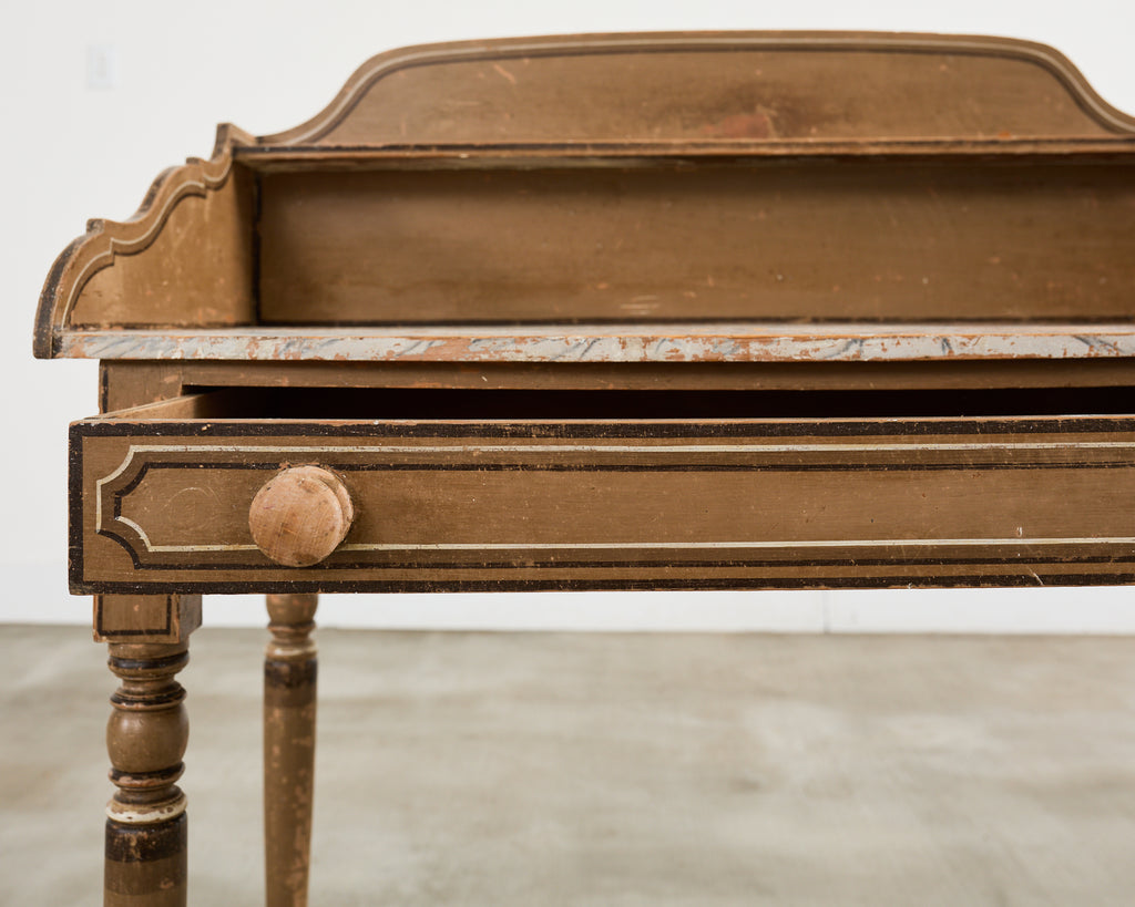 19th Century Country English Victorian Painted Washstand
