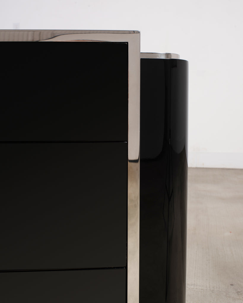 Ralph Lauren Art Deco Style Lacquered Duke Nightstand