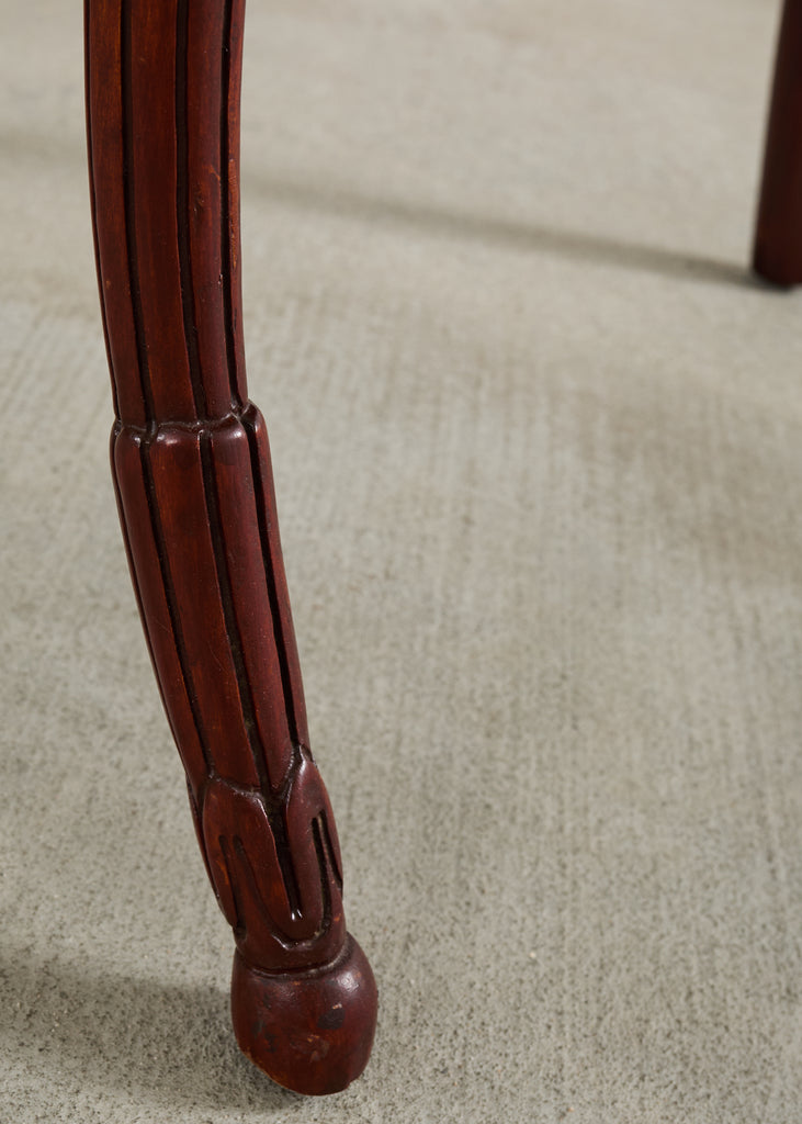 Pair of Grosfeld House Hollywood Regency Mahogany Armchairs