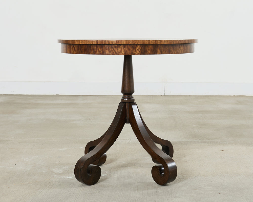 Arteriors Regency Style Round Veneered Center Table