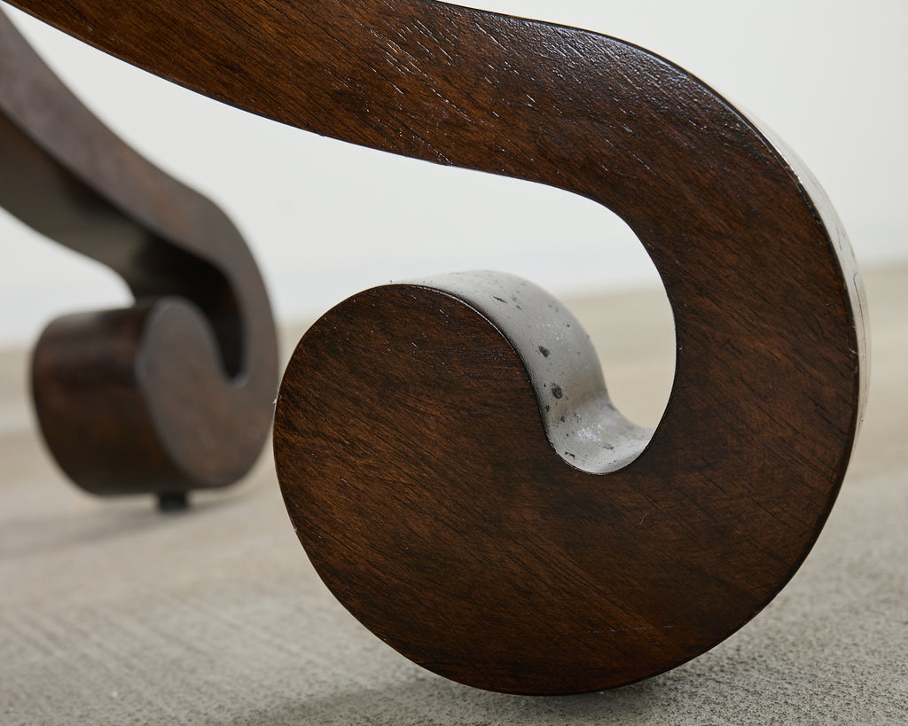 Arteriors Regency Style Round Veneered Center Table