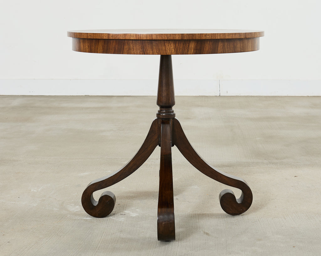 Arteriors Regency Style Round Veneered Center Table