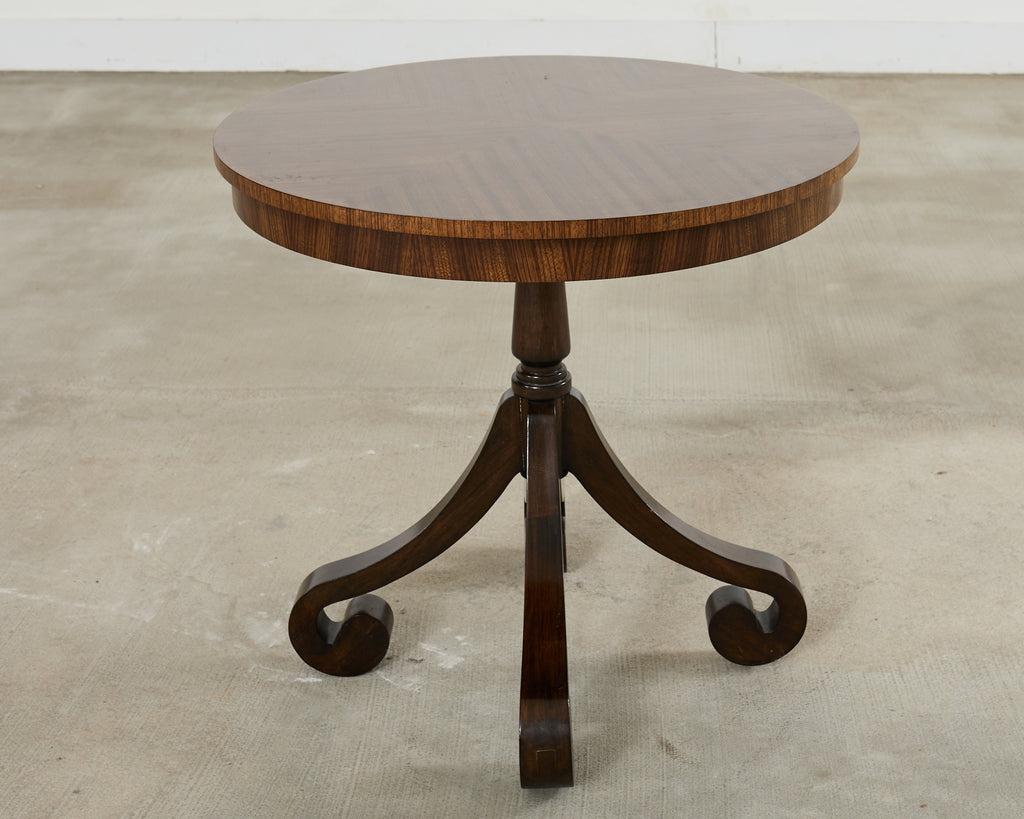 Arteriors Regency Style Round Veneered Center Table