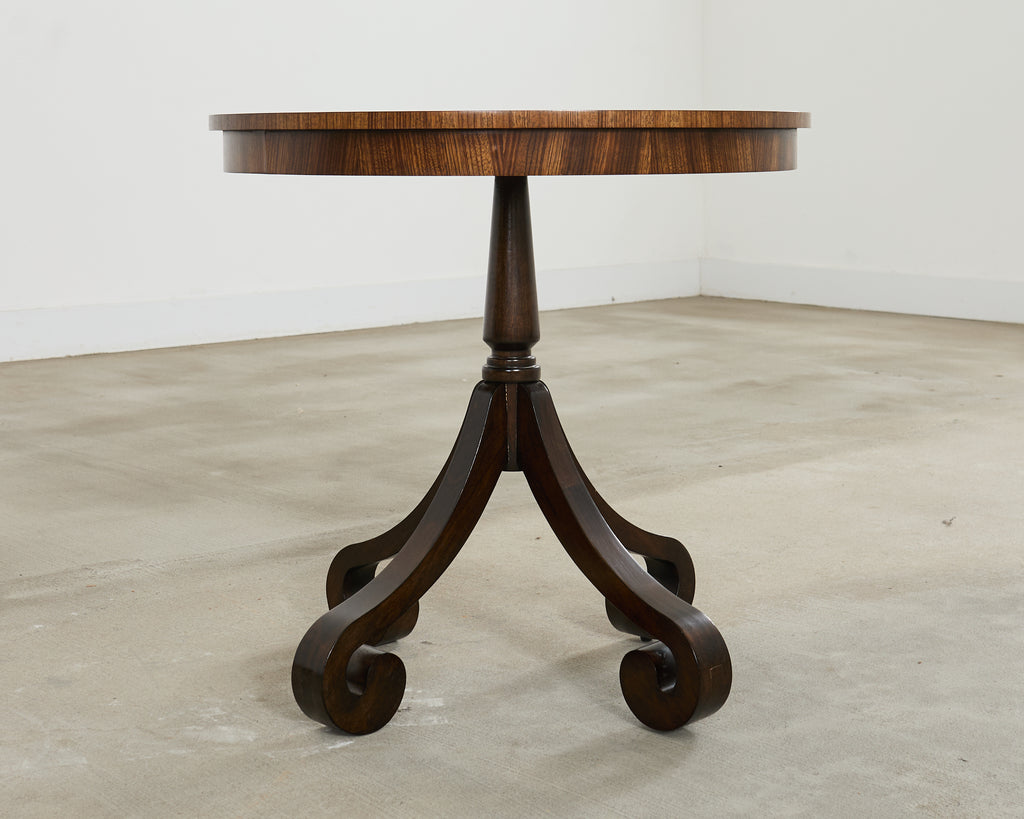 Arteriors Regency Style Round Veneered Center Table
