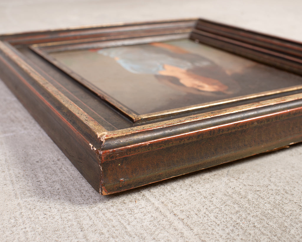 Geoffrey Lewis "The Babysitter" Oil on Board Painting