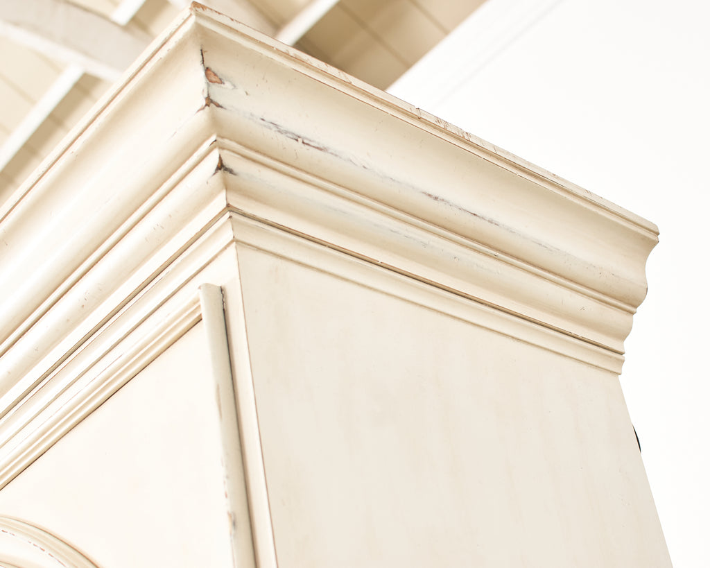 Pair of Baker Architectural Neoclassical Style Painted Library Bookcases