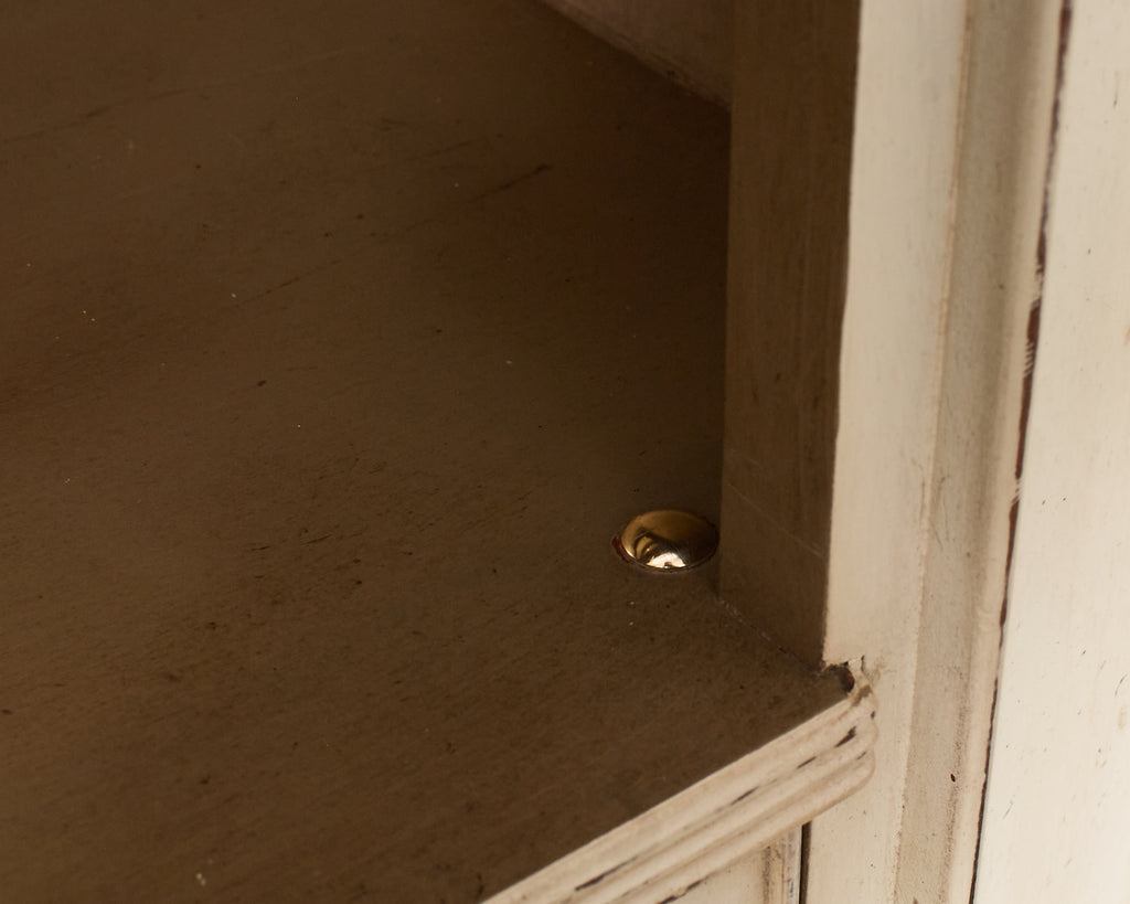 Pair of Baker Architectural Neoclassical Style Painted Library Bookcases