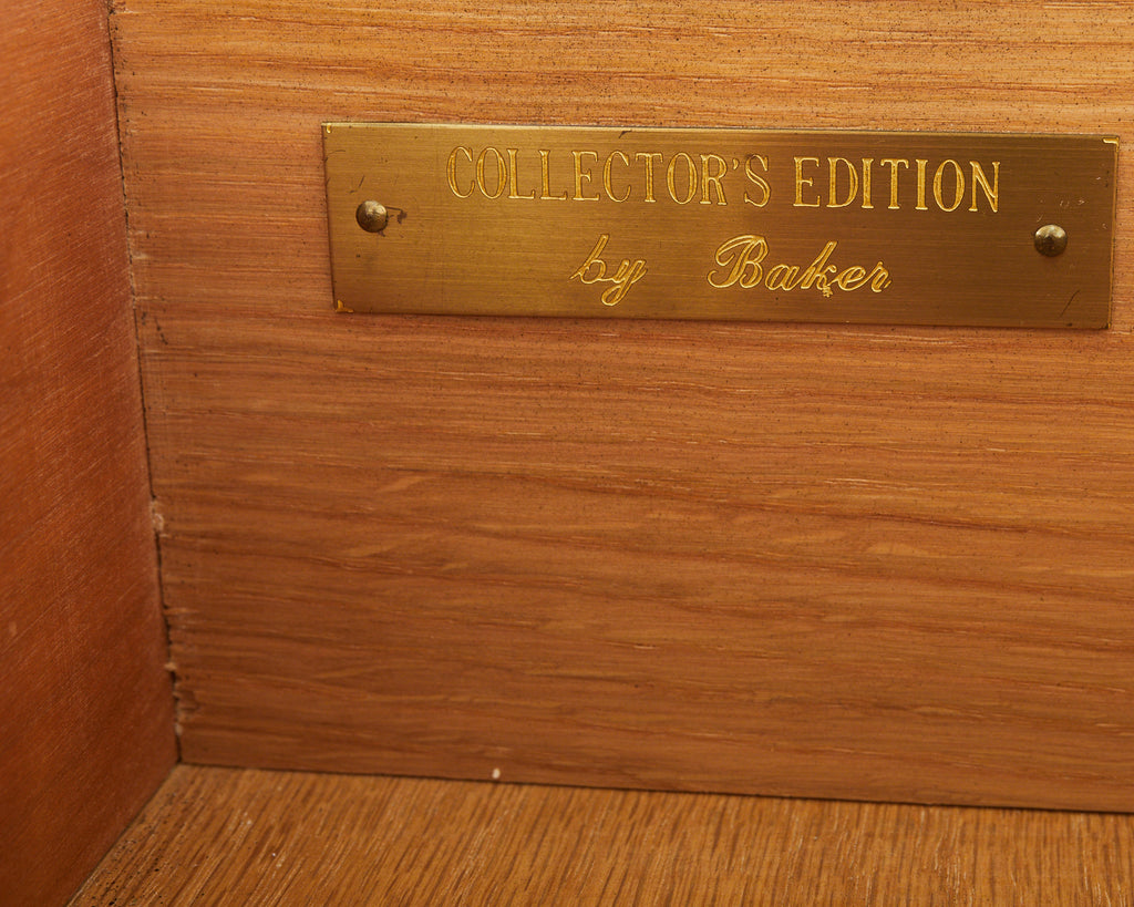 Baker French Louis XV Style Lacquered Writing Table Desk