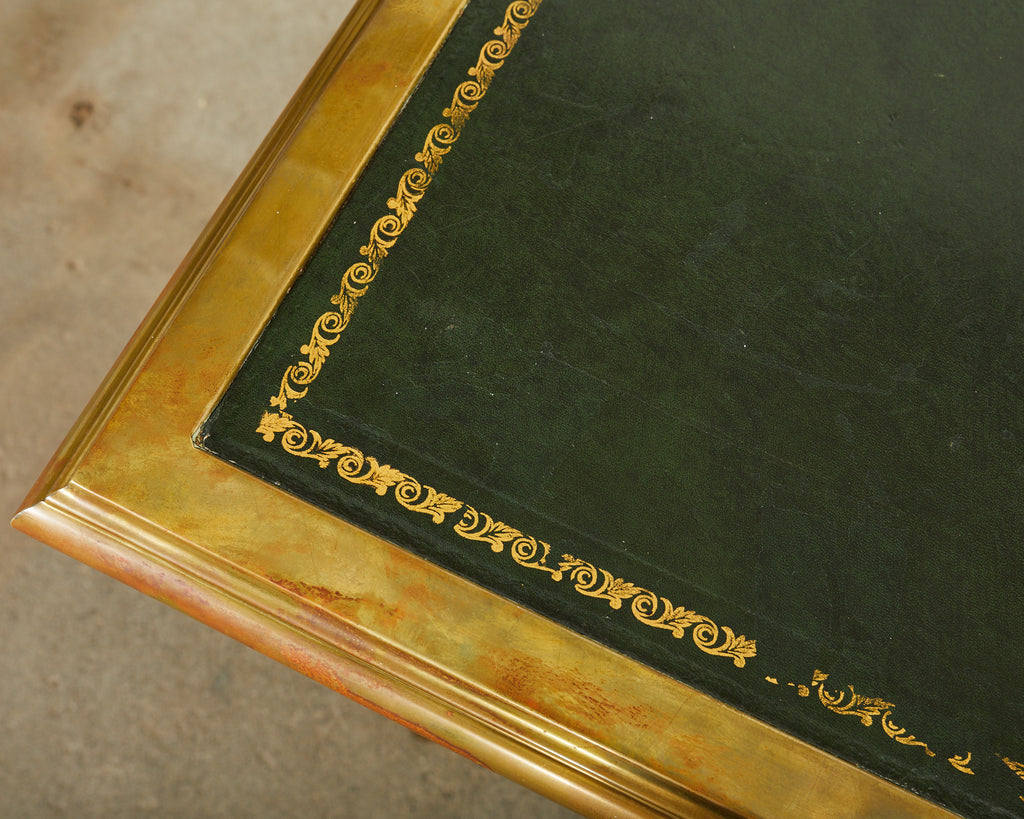 Baker French Louis XV Style Lacquered Writing Table Desk