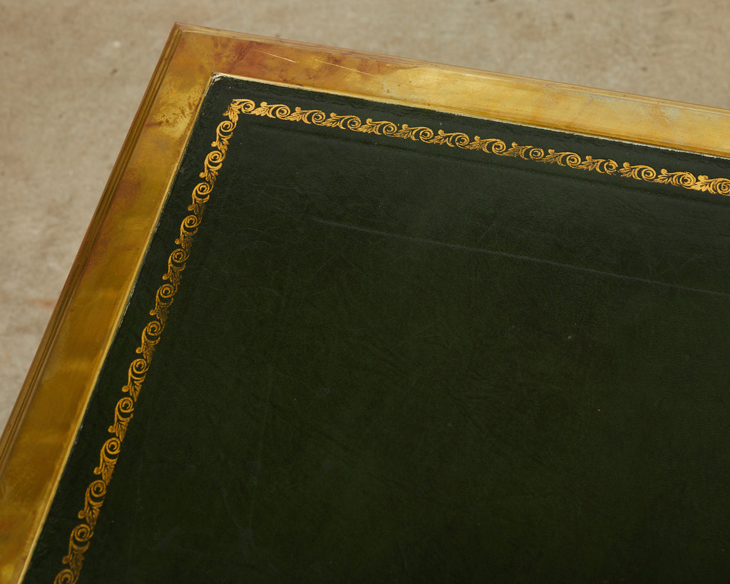 Baker French Louis XV Style Lacquered Writing Table Desk