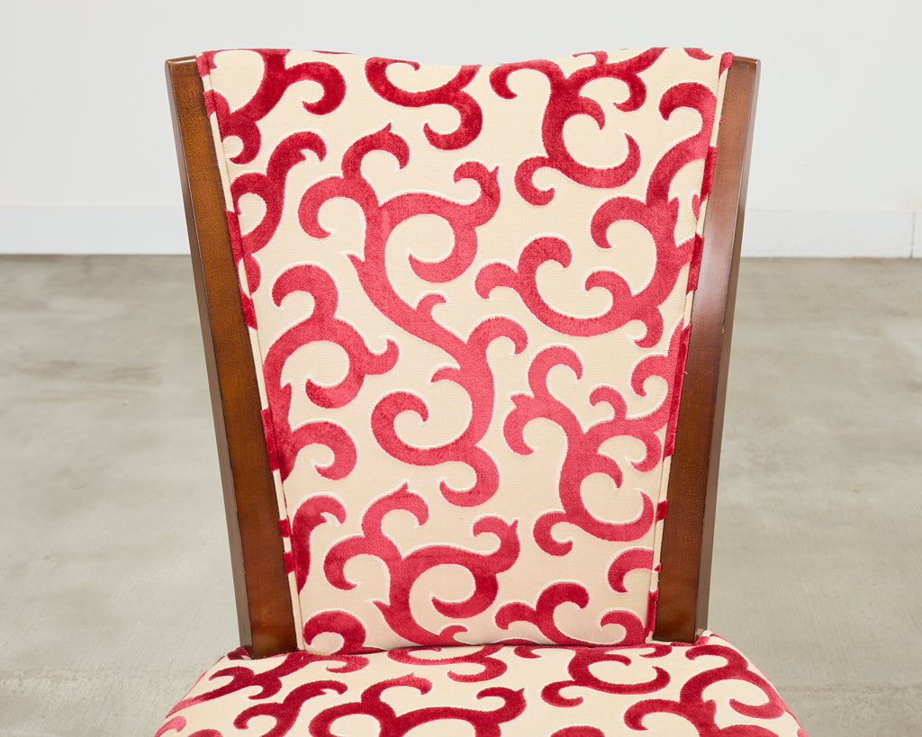 Set of Six Barbara Barry Baker Mahogany Dining Chairs