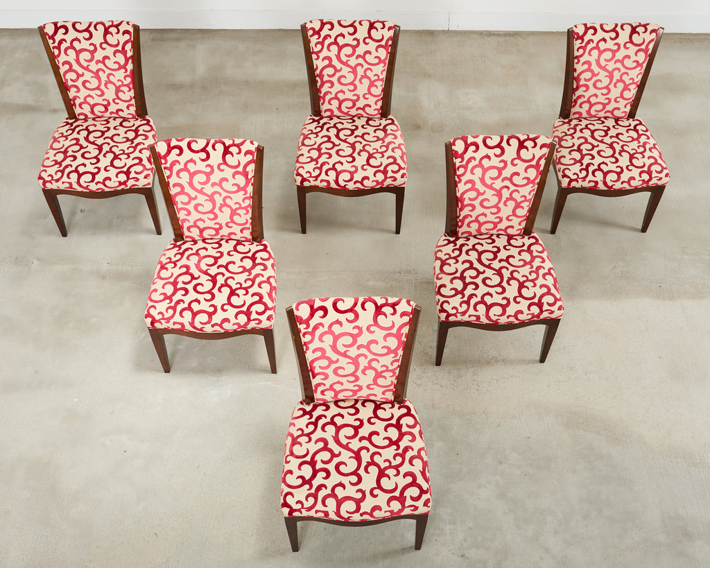 Set of Six Barbara Barry Baker Mahogany Dining Chairs