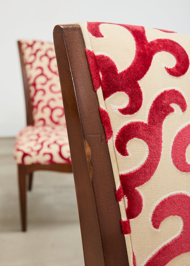Set of Six Barbara Barry Baker Mahogany Dining Chairs