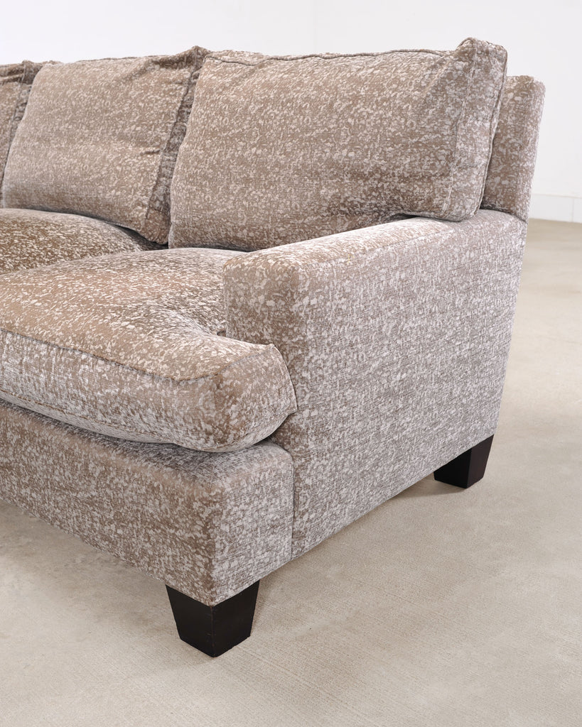 Barbara Barry for Baker Loose Back Sofa in Taupe Upholstery