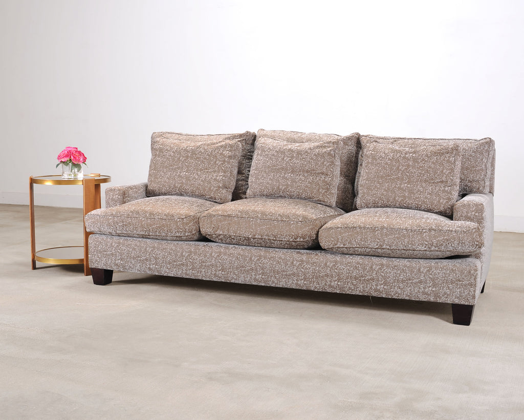 Barbara Barry for Baker Loose Back Sofa in Taupe Upholstery