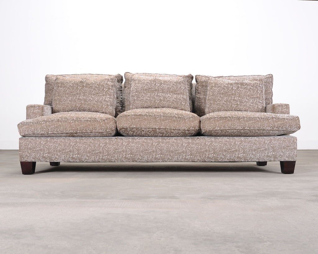 Barbara Barry for Baker Loose Back Sofa in Taupe Upholstery