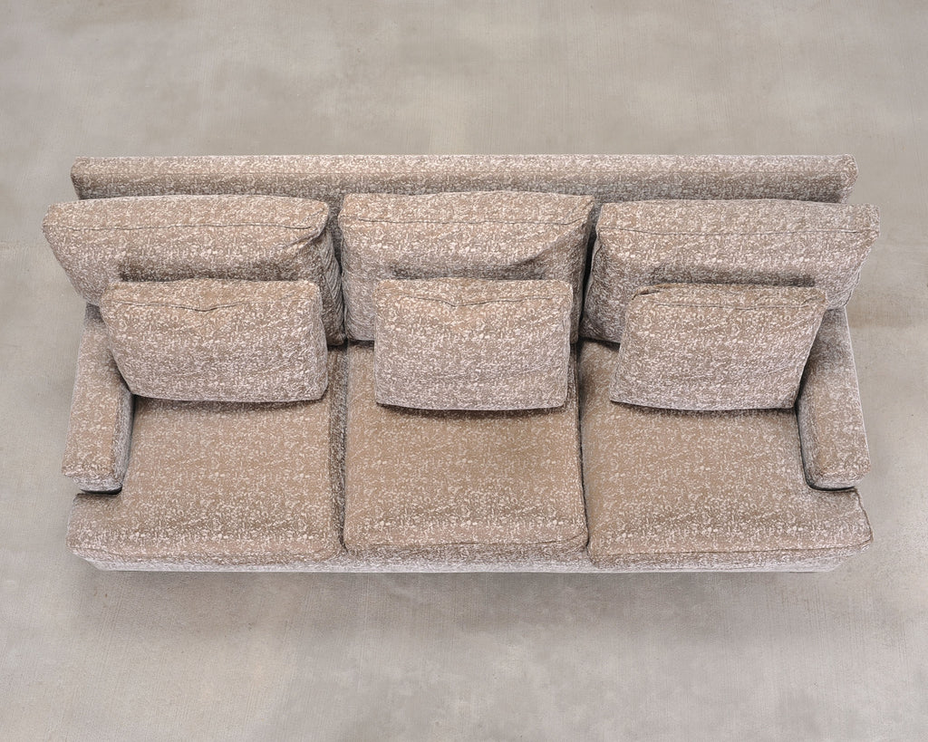 Barbara Barry for Baker Loose Back Sofa in Taupe Upholstery