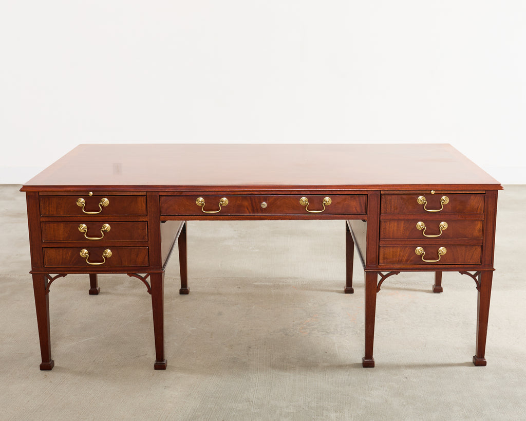 Baker Collector's Edition Georgian Mahogany Writing Table Desk
