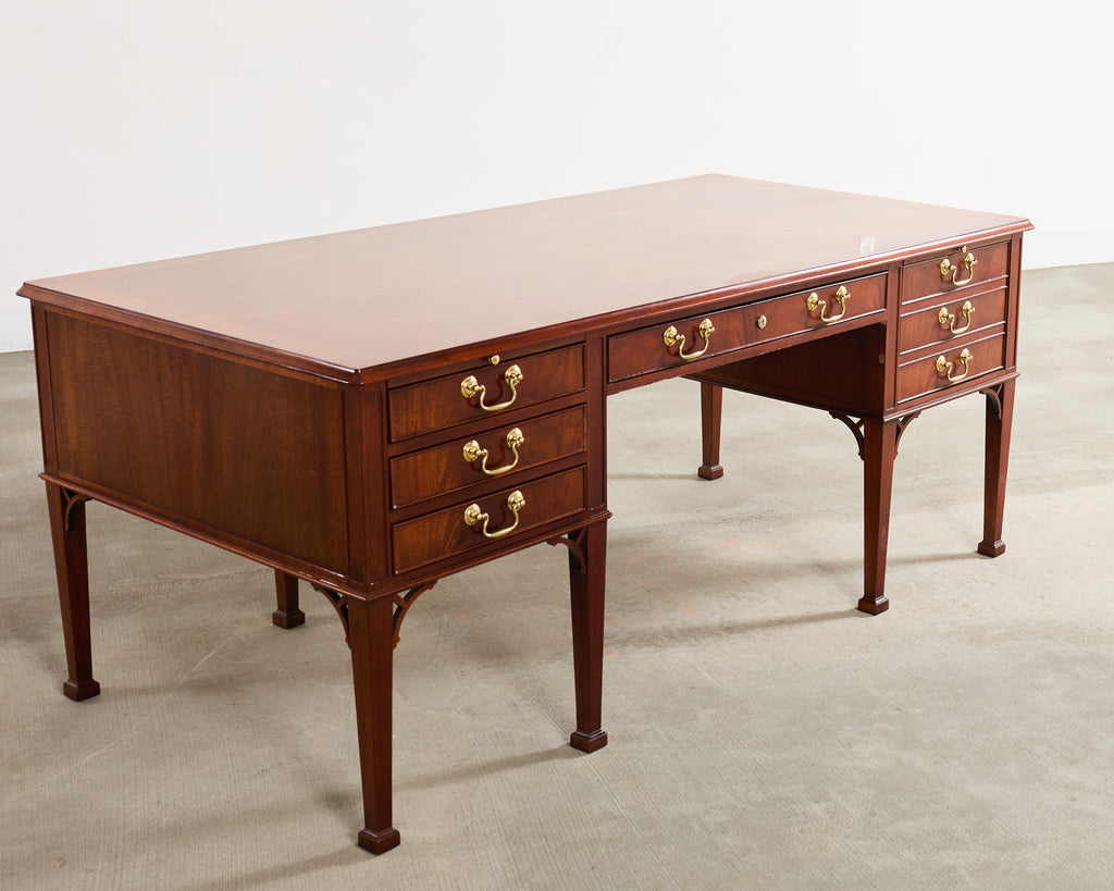 Baker Collector's Edition Georgian Mahogany Writing Table Desk