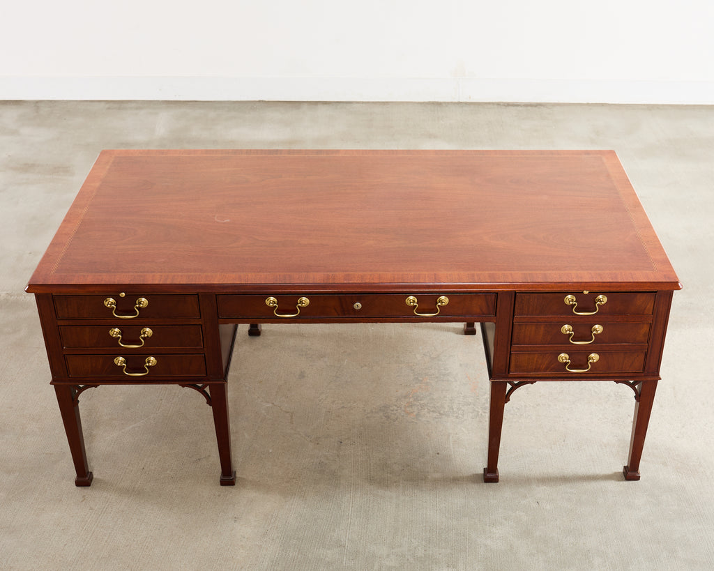 Baker Collector's Edition Georgian Mahogany Writing Table Desk
