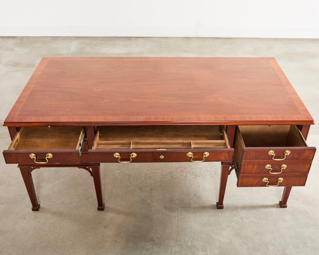Baker Collector's Edition Georgian Mahogany Writing Table Desk