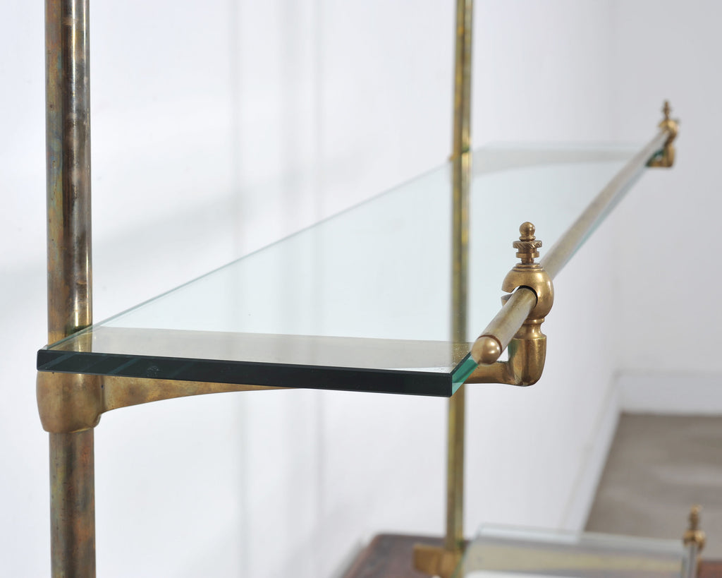 French Bronze Marble Patisserie Pastry Shelf Display Stand
