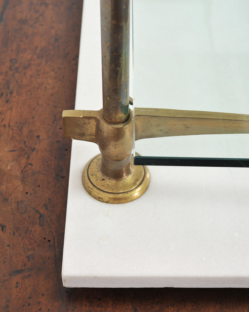 French Bronze Marble Patisserie Pastry Shelf Display Stand