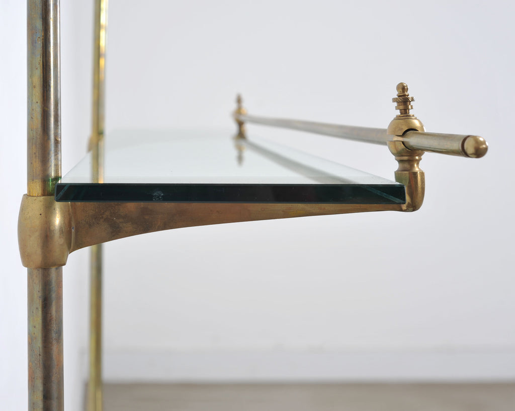 French Bronze Marble Patisserie Pastry Shelf Display Stand