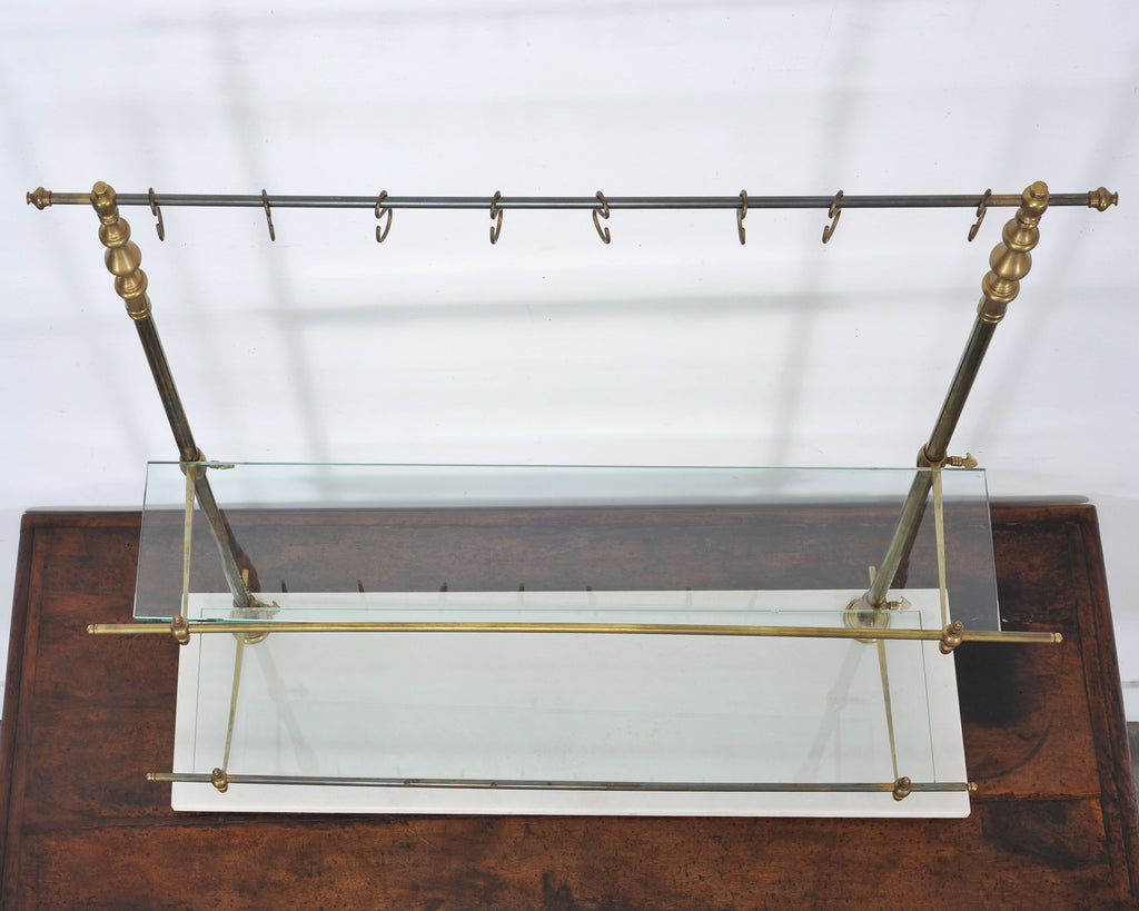 French Bronze Marble Patisserie Pastry Shelf Display Stand