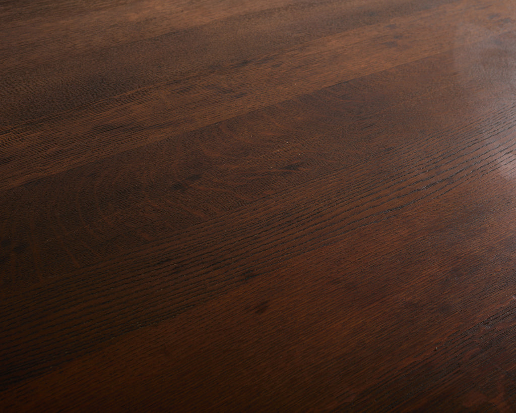 Grand Country French Oak Farmhouse Trestle Dining Table 7.5 Ft