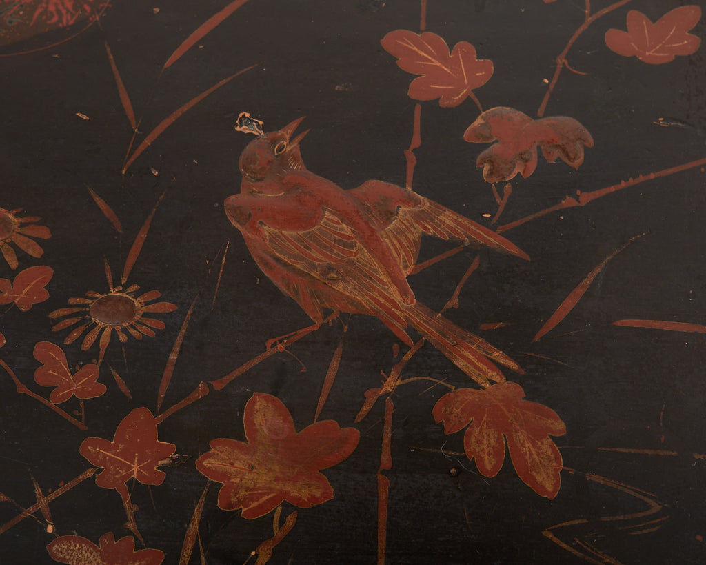 English Aesthetic Tortoise Bamboo Hall Shelf Magazine Rack