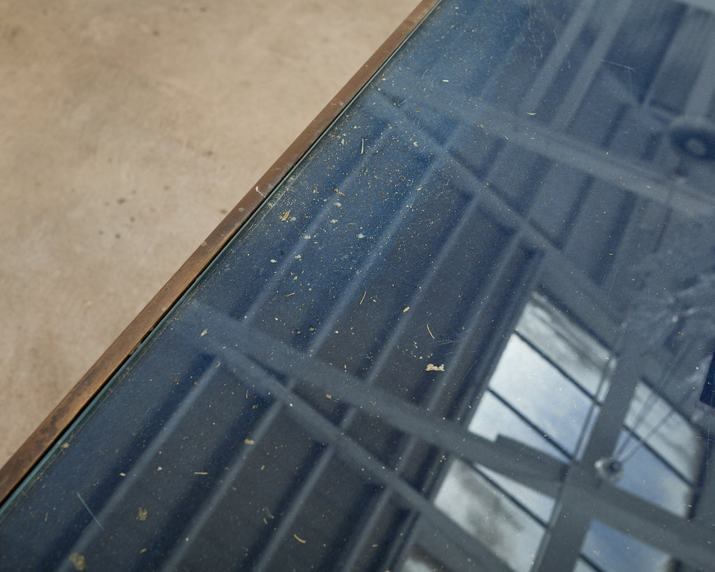 Neoclassical Style Industrial Bronze Bank Lobby Bar Counter