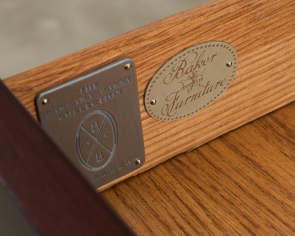 Barbara Barry for Baker Regency Style Mahogany Nightstand