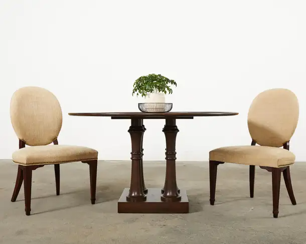 Michael Berman LTD Round Walnut Palma Dining Table